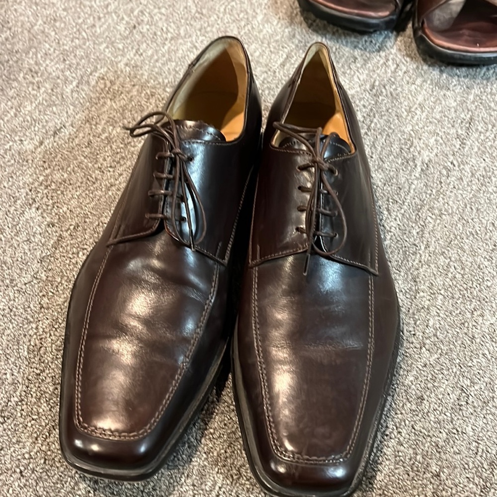 Taryn rose, brown, leather tie, shoes